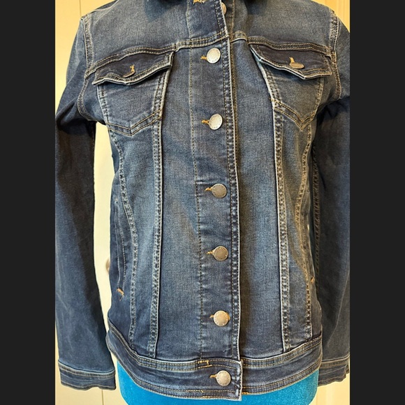 Denim Jacket with Pendleton Wool Accent - Picture 3 of 3